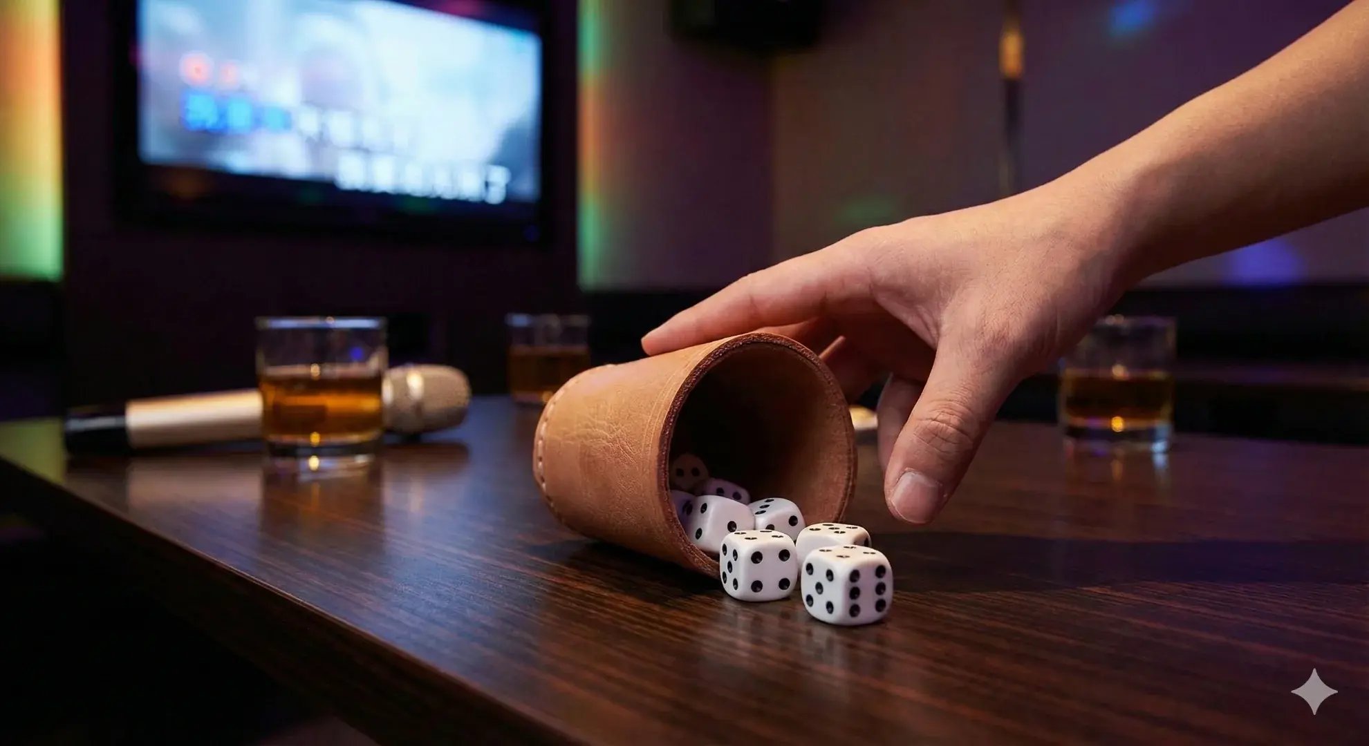 泰傳酒桌骰子遊戲教學 - KTV包廂互動實景